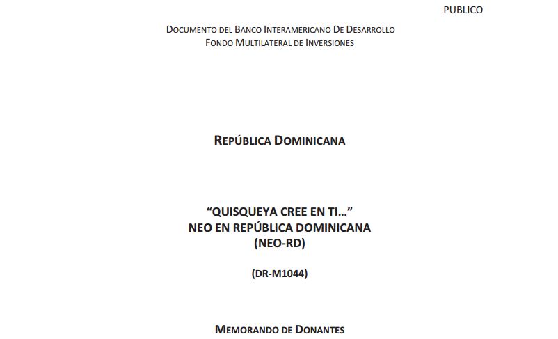 memorando de donantes educa